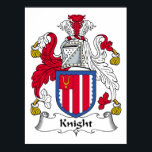 Poster Knight Family Crest<br><div class="desc">Achetez ces cadeaux Knight Family Crest.</div>