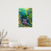 POSTER KNIGHT LANCELOT, CHEVAL EN FORÊT VERTE (Cuisine)