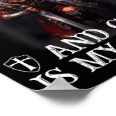 Poster Knight Templar Christian Warrior Dna God Is My Fat (Coin)