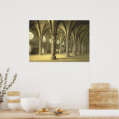 Poster Knights Hall, Mont St. Michel, France (Cuisine)