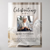 Poster Knitter, Artisanat, Célébration de la vie Funérair (Devant)