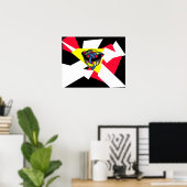 Poster "Knott World" Beaux-Arts Imprimés Noir (Bureau à domicile)