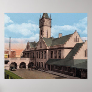 Poster Knoxville Tennessee Southern Railroad Depot