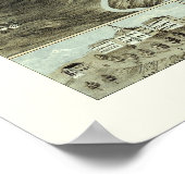 Poster Knoxville, TN Carte panoramique - 1871 (Coin)