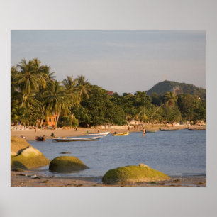 Poster Ko Phangan, Thaïlande. En dehors de l'île agitée