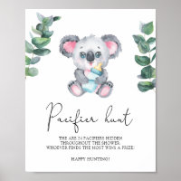 Koala Bear - chasse à la tétine jeu de baby shower