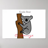 Poster Koala Bear Escalade Tree Thunder_Cove (Devant)