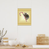 Poster Koala Bear et Joey Cub Candy Cane (Cuisine)