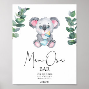 Poster Koala Bear Momosa bar