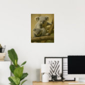 Poster Koala Companions - Tender Wildlife Art Print (Bureau à domicile)