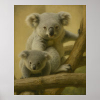 Koala Companions - Tender Wildlife Art Print