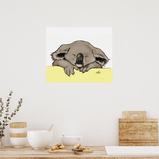 Poster Koala couché (Cuisine)