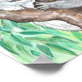 Poster Koala dans la peinture d'arbre Eucalyptus (Coin)