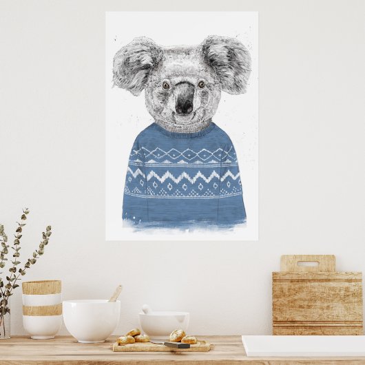 Poster Koala d'hiver (Cuisine)