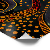 Poster Koala en style Aborigène Dot Art (Coin)