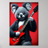 Poster Koala joue de la guitare | Art AI (Devant)