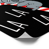 Poster Koala La La La - Aussie Xmas Pun Funny Australian (Coin)