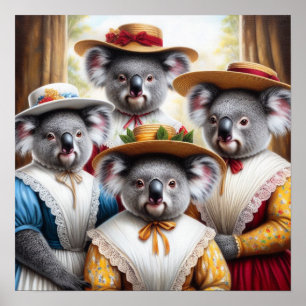Poster Koala Little Femmes