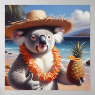 Poster Koala Luau