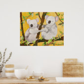 Poster Koalas sur des branches d'arbre (Cuisine)