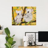 Poster Koalas sur des branches d'arbres (Bureau à domicile)