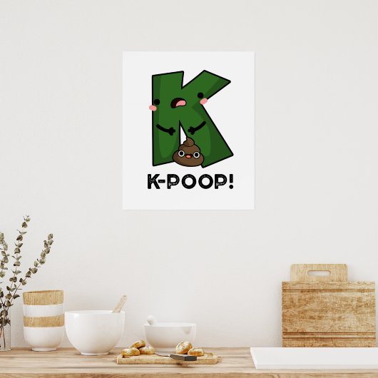 Poster Kobop Funny K-pop Poo Pun (Cuisine)