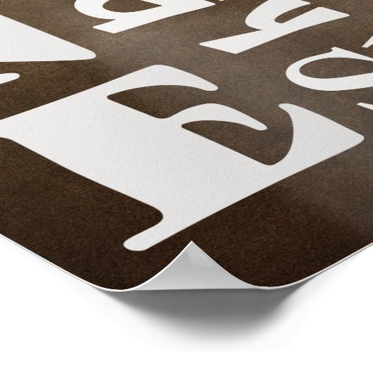 POSTER KOFFIE TYPOGRAPHY (Hoek)