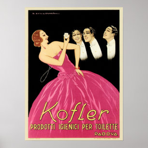 Poster KOFLER Italien Cosmétique Parfum Lome publicité cr