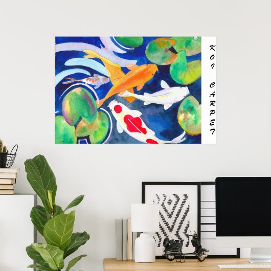Poster koi carp-et (Bureau à domicile)