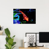 Poster Koi coloré (Bureau à domicile)