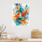 Poster Koi en mouvement (Cuisine)