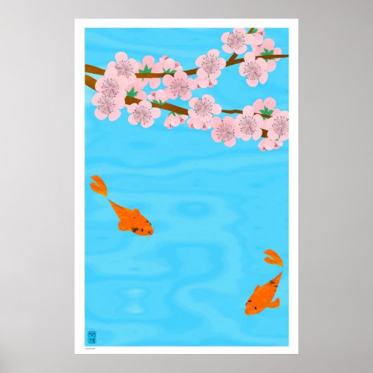 Poster Koi et Sakura (Devant)