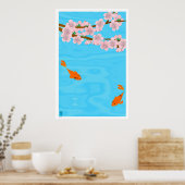 Poster Koi et Sakura (Cuisine)