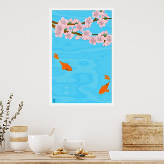 Poster Koi et Sakura (Cuisine)