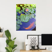 Poster Koi et Water Lily (Bureau à domicile)