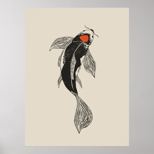 Poster Koi Fish (Devant)