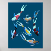 Poster Koi Fish aquarelle (Devant)