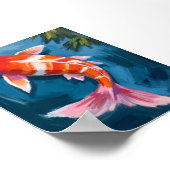 Poster Koi Fish Belle aquarelle (Coin)