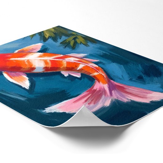 Poster Koi Fish Belle aquarelle (Coin)