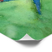 Poster Koi Fish Pond watercolor (Coin)