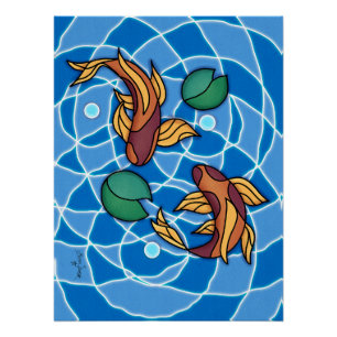 Poster Koi Pond