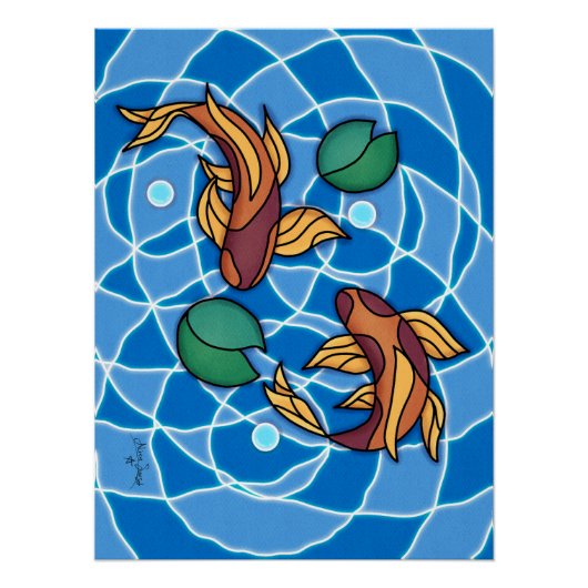 Poster Koi Pond (Devant)