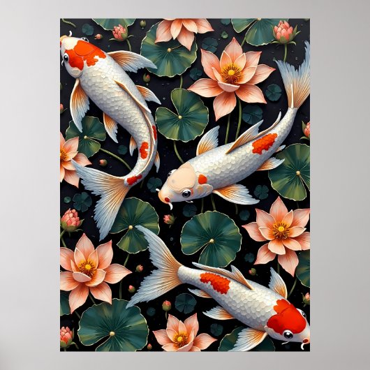 Poster Koi Pond (Devant)