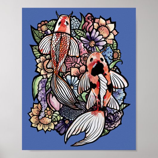 Poster Koi Pond (Devant)