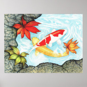 Poster Koi Pond