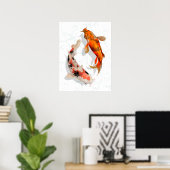 Poster Koi Pond japonais (Bureau à domicile)