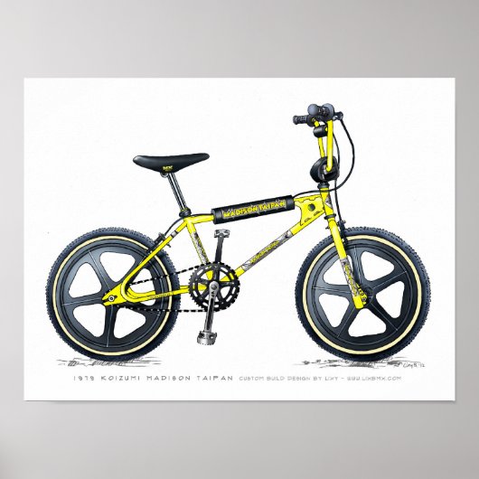 Poster Koizumi Madison Taipan LixBMX Croquis Vintage BMX (Devant)