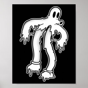 Poster Koko Le Fantôme Clown Fonte Gothique