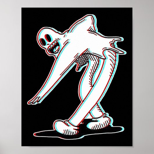Poster Koko The Clown Ghost Glitch Dancing (Devant)