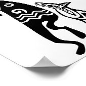 Poster Kokopelli and Dog (Coin)